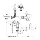 Сифон для кухонної мийки Kroner KRP Siphon — 010 3 1/2" — 50/40 мм, фото 2