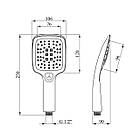 Лійка для ручного душу KRP Edelstahl Kubus — SCH700, фото 2