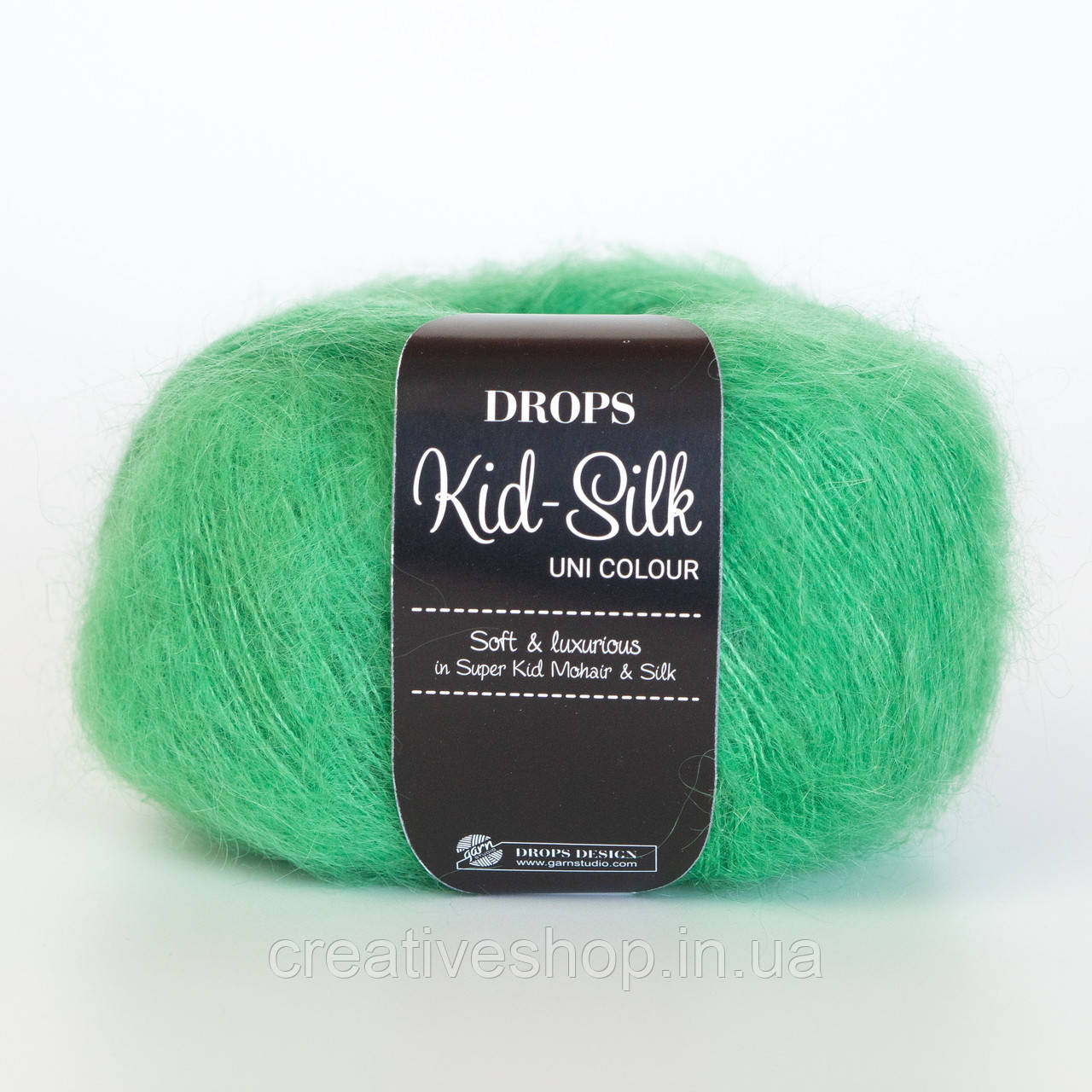 Пряжа Drops Kid Silk (колір 48 parrot green), фото 1