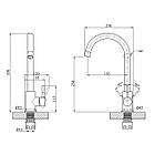 Змішувач для кухні Agua Acero — INOX035NM, фото 2