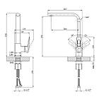 Змішувач для кухні Kroner KRM Kante — C030, фото 2