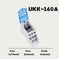 Рбд на din рейку 160А Распределительные блоки рбд iek (UKK-160) Блоки распределительные однофазные