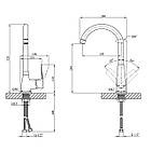 Змішувач для кухні Kroner KRP Brocken — C031, фото 2