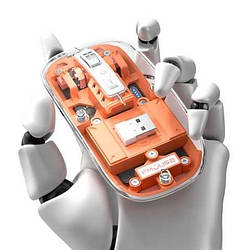 Миша бездротова прозора FMOUSE M133 з підсвічуванням