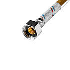 Гнучка підводка для під'єднання води Kroner KRM — 60 1/2"х1/2" ВВ у нейлоновому обплетенні покритої ПВХ, фото 3