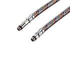 Гнучка підводка для під'єднання змішувача Kroner KRP — 150 1/2"хМ10 в обплетенні з неіржавкої сталі (пара), фото 3