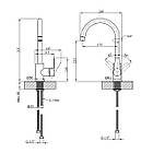 Змішувач для кухні Kroner KRP Hagen — C030, фото 2