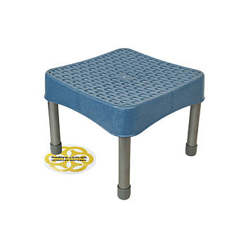 Квадратний табурет пластиковий RATTAN MINI з металевими ніжками SNMZ