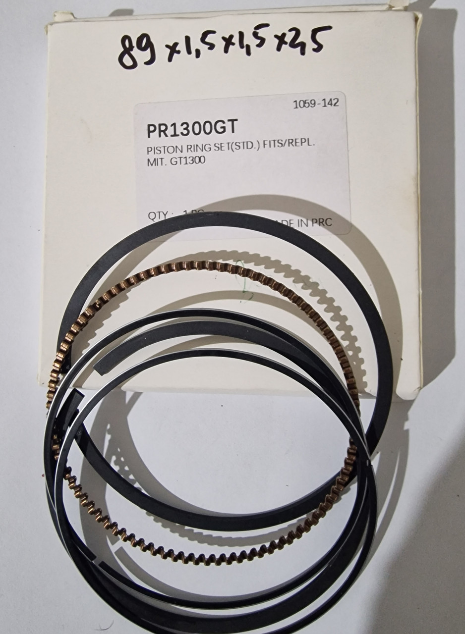 Кільце поршневе 89 мм товщина 1,5-1,5"2,5 мм Mitsubishi GT1300