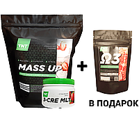 Гейнер для роста мышц, 2,5 кг. + Креатин 0,3 кг + Омега-3 TNT Nutrition, Польша