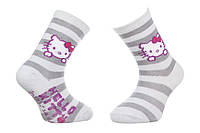 Шкарпетки HELLO KITTY TETE HK + RAYURES сірий Діт 19-22, арт.32770-6