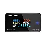 Вольтметр цифровий амперметр ватметр AC 50-300 100 А 30 кВт для контролю електроенергії, чорний KWS-AC300, фото 7
