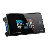 Вольтметр цифровий амперметр ватметр AC 50-300 100 А 30 кВт для контролю електроенергії, чорний KWS-AC300, фото 2