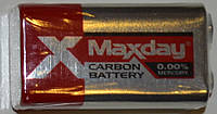 Батарейка Maxday 9V Carbon Battery ( заказ кратно 10шт 1/уп )