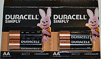 Батарейки пальчиковые DURACELL АА LR06 MN1500 2 штуки