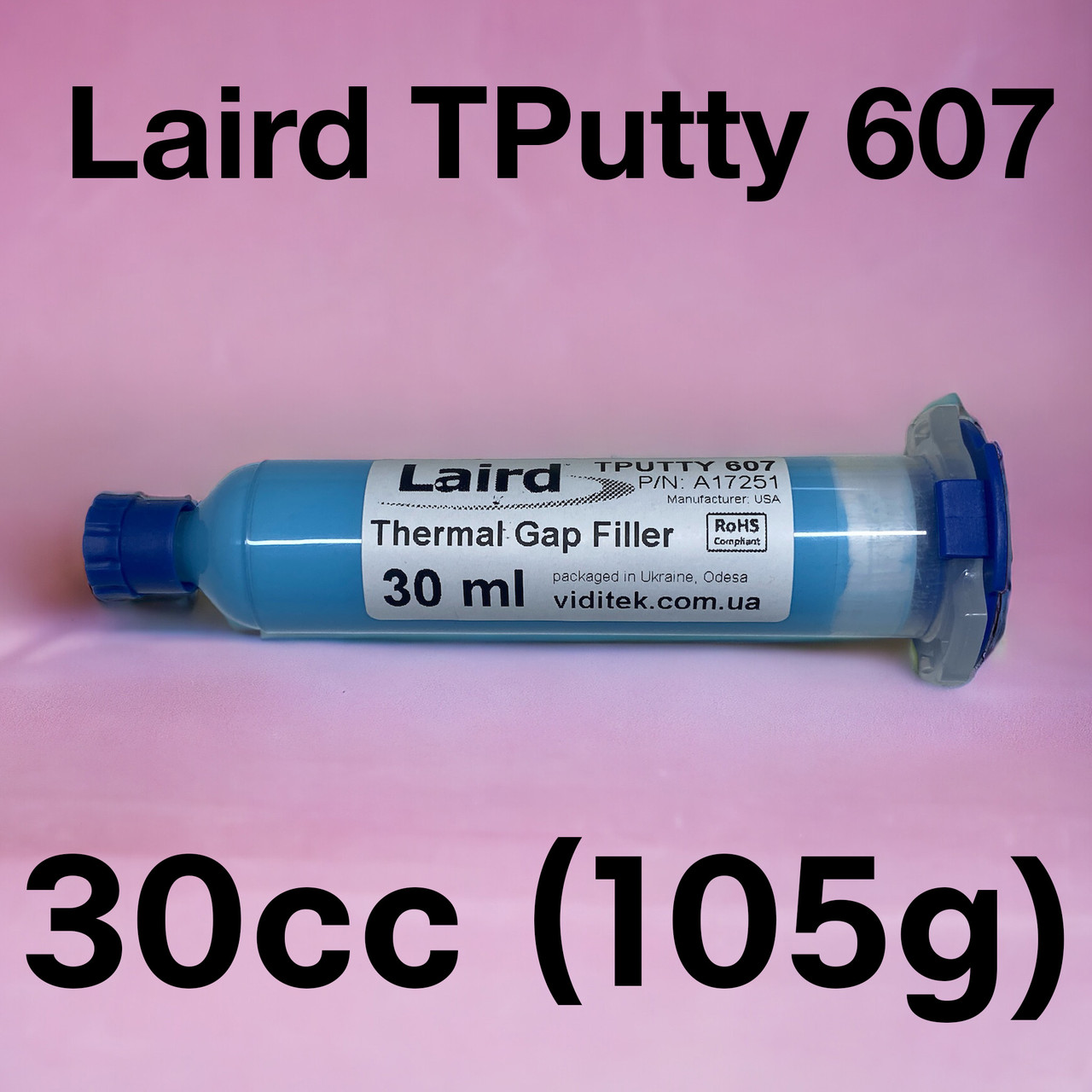 Термопрокладка рідка Laird TPutty 607 A17251 в пром шприці 30 мл (105 г)