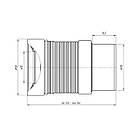 Гофра для унітаза ANIplast D-110 мм 230-500 мм К821, фото 2
