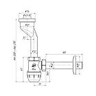 Сифон для пісуара ANIplast з виходом на 32 мм, з прямою трубою U1003EU, фото 2