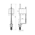 Наливний клапан для бачка унітаза ANIplast з нижнім підведенням 1/2" WC5550, фото 2