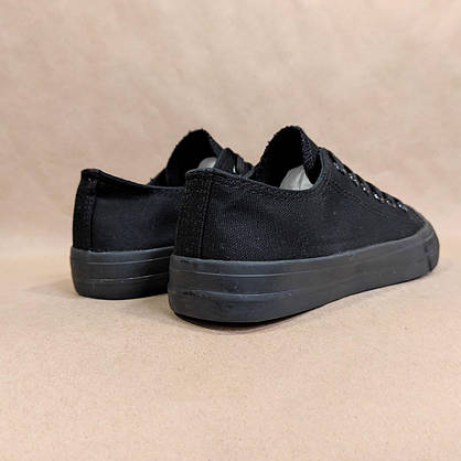 Черные Кеды женские конверсы converse летние тканевые текстильные сетка унисекс спортивные, фото 3