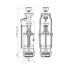 Наливний клапан для бачка унітаза ANIplast без клапана WC7030MEU, фото 2