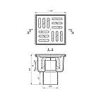 Трап ANIplast з вертикальним випуском 50 мм, з решіткою 10х10 см TA5204EU, фото 2