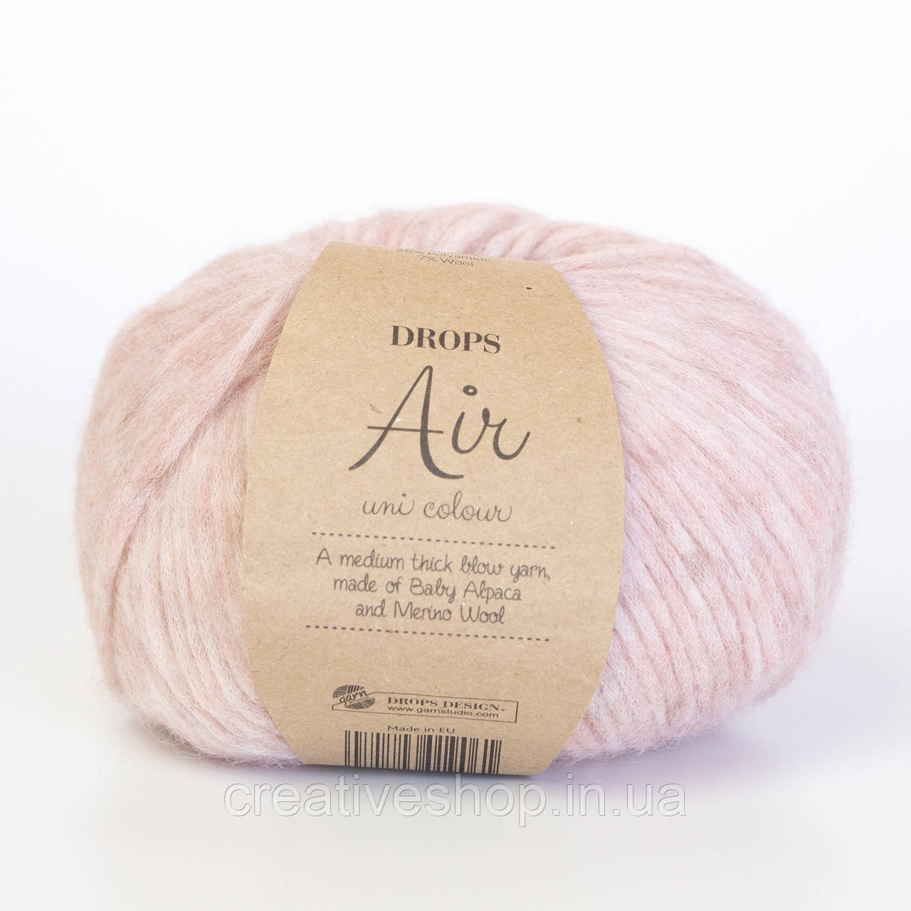 Пряжа Drops Air Uni (колір 51 desert rose)