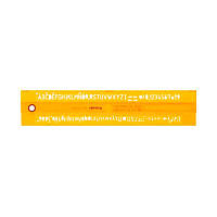 Буквенный Трафарет 3,5мм жёлт. ISO 3098