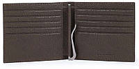 BK SQUARE/Dark Brown Портмоне з зажимом д/банкнот /RFID захист (10,5x9,5x1,5)