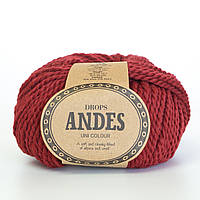 Пряжа Drops Andes Uni (цвет 3946 red)