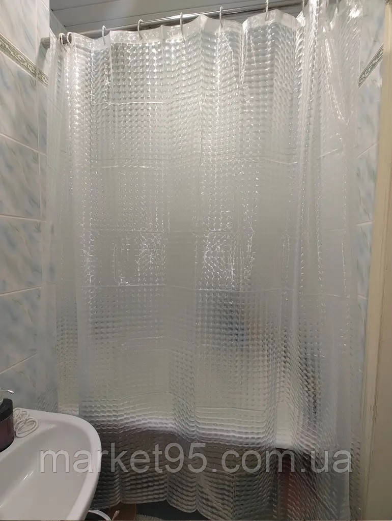 Шторка для Ванної душу 180*180 см Shower Curtain 3D