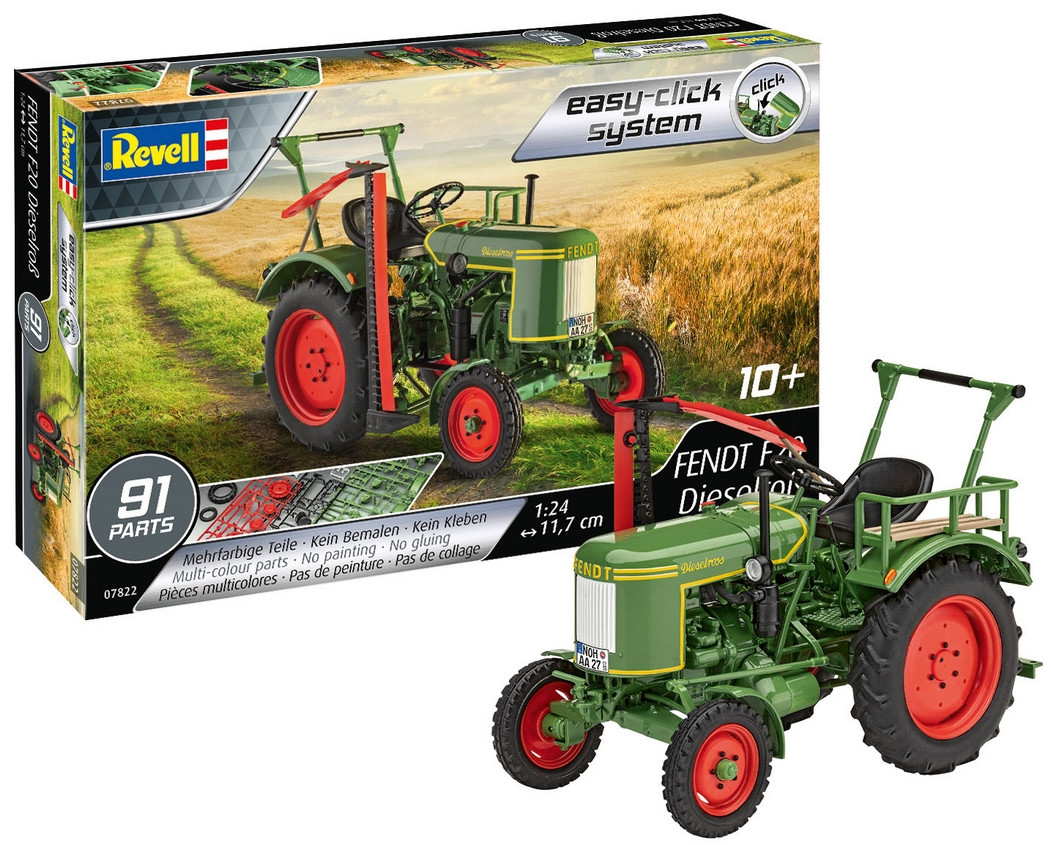 Збірна модель Revell Трактор Fendt F20 "Dieselro?" рівень 2 масштаб 1:24 (RVL-07822)
