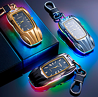 Брелок для ключей Зажигалка usb с подсветкой и часами в подарочной упаковке GDS