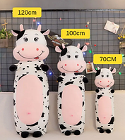 Коровка игрушка-подушка, Мягкая игрушка Корова антистресс 100 см