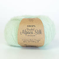 Пряжа Drops Brushed Alpaca Silk (колір 33 pistachio ice cream)