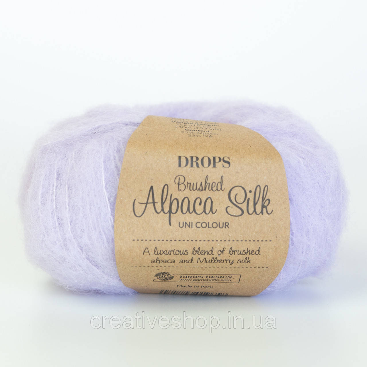 Пряжа Drops Brushed Alpaca Silk (колір 34 sweet orchid), фото 1