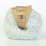 Пряжа Drops Brushed Alpaca Silk (колір 35 pearl grey), фото 2
