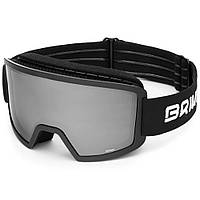 Маска гірськолижна Briko 7.7 FIS HD Race Cat.S2 Matt Black(Brown Base)/Silver Mirror (251152W-BL) хорошее