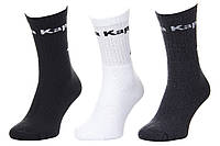 Шкарпетки Kappa Socks Logo Saboya 3PPK чорний, білий, сірий Уні 39-42