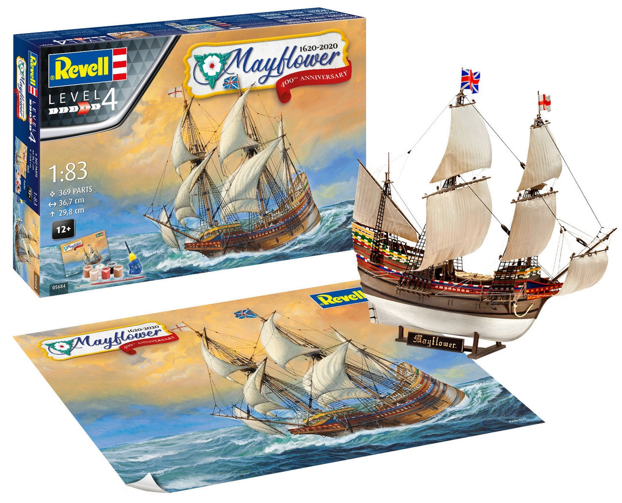Збірна модель Revell  Корабель Mayflower рівень 4 масштаб 1:83 (RVL-05684)