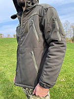 Тактична зимова куртка SoftShell Omni-Heat до -25 олива хорошее качество