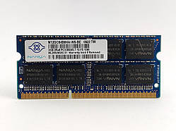 Оперативна пам'ять для ноутбука SODIMM Nanya DDR3 2Gb 1066MHz PC3-8500S (NT2GC64B8HA1NS-BE) Б/В