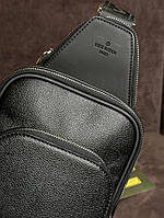 Мужская сумка Louis Vuitton Avenue Black с лого внизу s002 хорошее качество