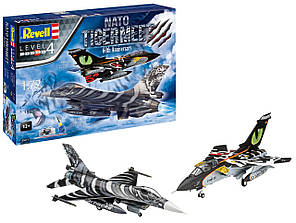 Збірна модель Revell набір літаків Tornado та F-16 NATO Tiger рівень 4 масштаб 1:72 (RVL-05671)