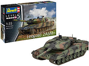 Збірна модель Revell Танк Леопард 2 A6M+ рівень 5 масштаб 1:35 (RVL-03342)