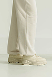 Модний спортивний костюм вільного крою кльош із якісної тринитки 42-52 розміри різні кольори бежевий, фото 7