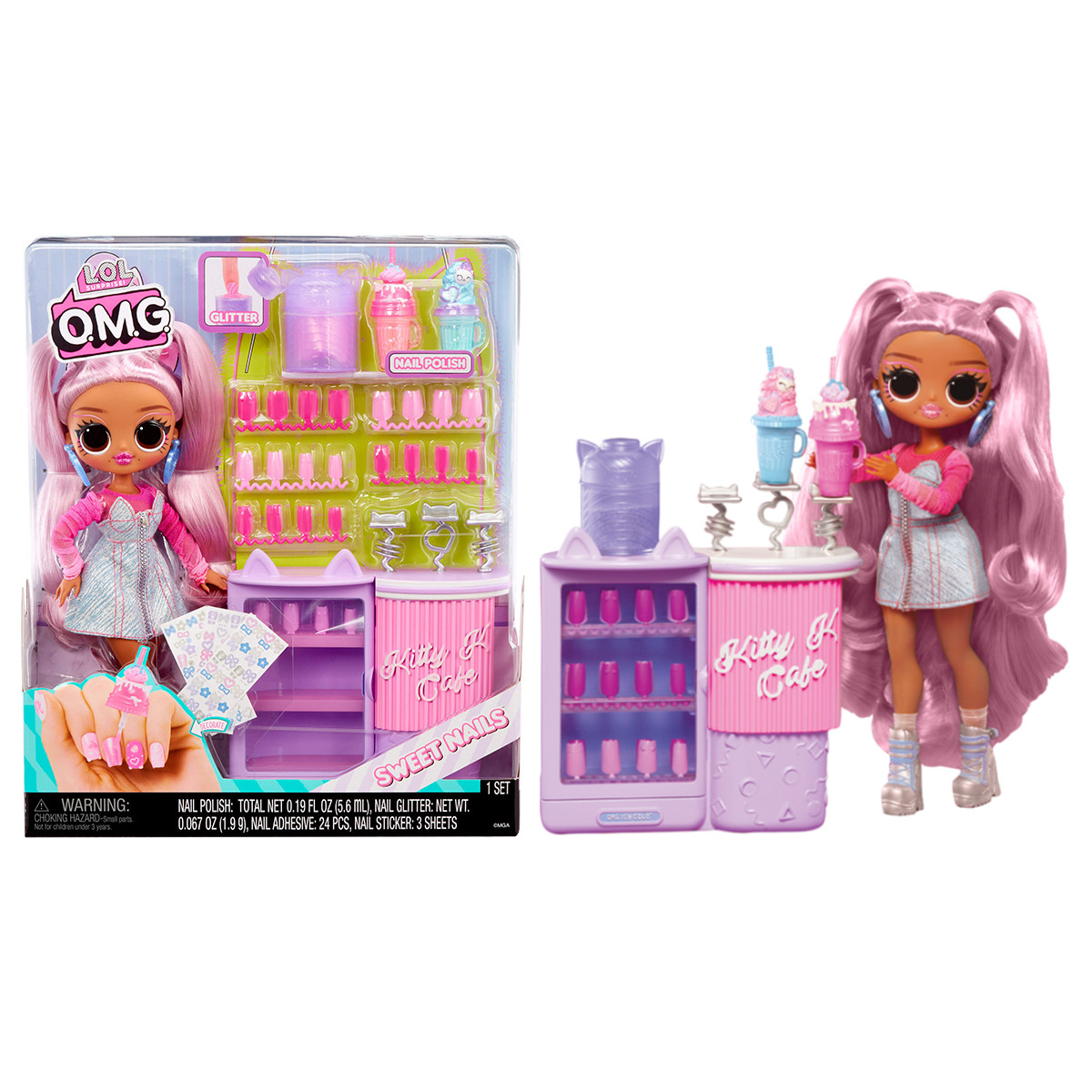 Лялька LOL Surprise OMG Sweet Nails Kitty K Кітті К ЛОЛ ОМГ Манікюр 503859
