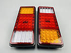 Універсальний задній ліхтар світлодіодний для вантажівки LED фара задня 55 LED chip комбінований, фото 2