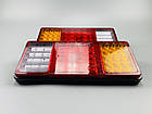 Універсальний задній ліхтар світлодіодний для вантажівки LED фара задня 55 LED chip комбінований, фото 3