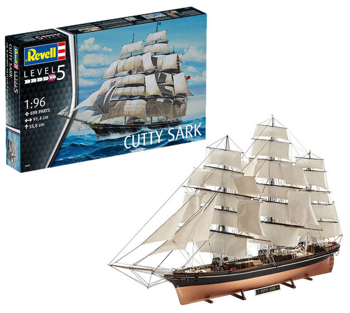 Збірна модель Revell Кліпер 'Катті Сарк' рівень 5 масштаб 1:96 (RVL-05422)